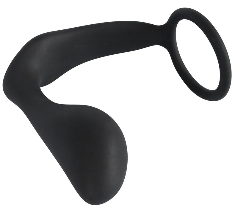 Black Velvets Ring & plug - Zwart