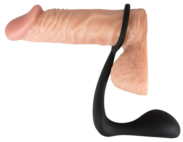 Black Velvets Ring & plug - Zwart - Black Velvets - SKU: 5167240000
