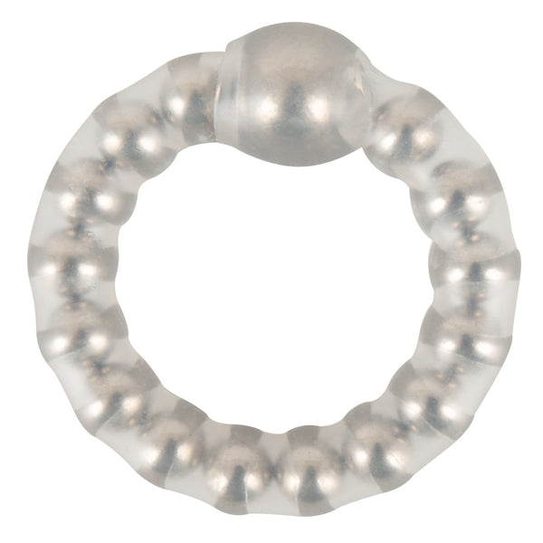 NMC Cockring met metalen kralen - Transparant - NMC - SKU: 5167400000