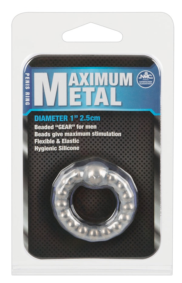 NMC Cockring met metalen kralen - Transparant - NMC - SKU: 5167400000