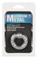NMC Cockring met masserende metalen kralen - Transparant
