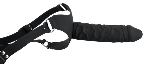 You2Toys Strap-on met gespsluiting en verstelbare jarretels - Zwart - You2Toys - SKU: 5170970000