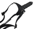 You2Toys Strap-on met gespsluiting en verstelbare jarretels - Zwart