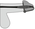 Penisplug Eikelring met dilator - Paars