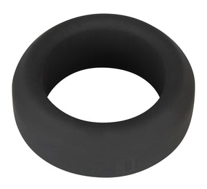 Black Velvets Cockring flexibel met bloedstuwend effect - Zwart