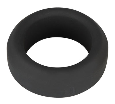 Black Velvets Cockring flexibel met bloedstuwend effect - Zwart