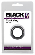 Black Velvets Cockring flexibel met bloedstuwend effect - Zwart