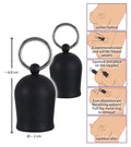Black Velvets tepelzuiger met vacuüm - Zwart