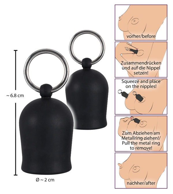 Black Velvets tepelzuiger met vacuüm - Zwart - Black Velvets - SKU: 5191460000