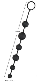 Black Velvets Anal beads - Zwart