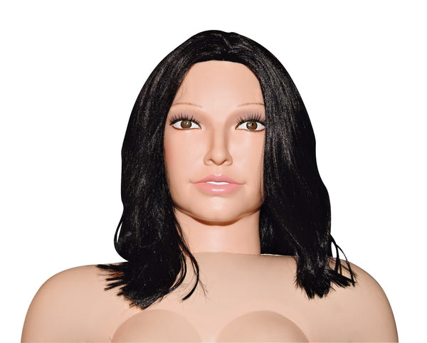 You2Toys Sekspop met 3D-gezicht en lange haar - Huidskleur - You2Toys - SKU: 5196340000