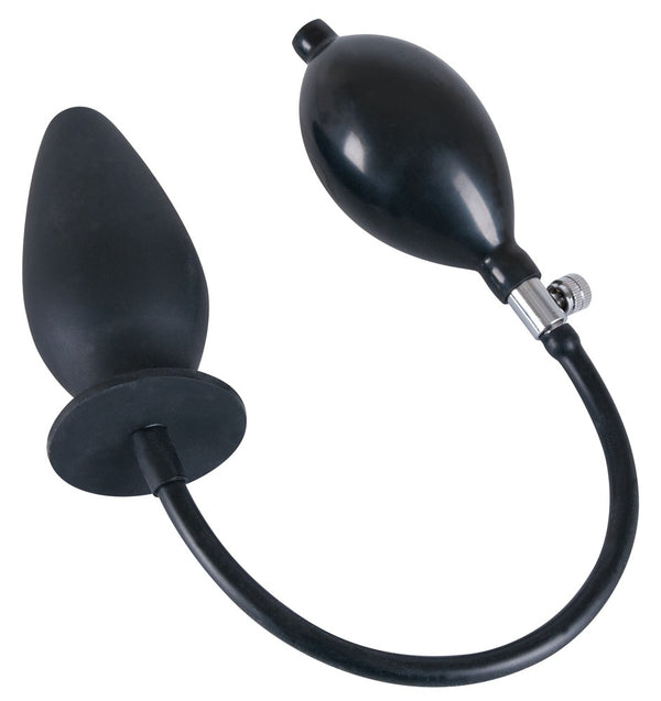 You2Toys trueBlack opblaasbare butt plug - Zwart - You2Toys - SKU: 5209000000