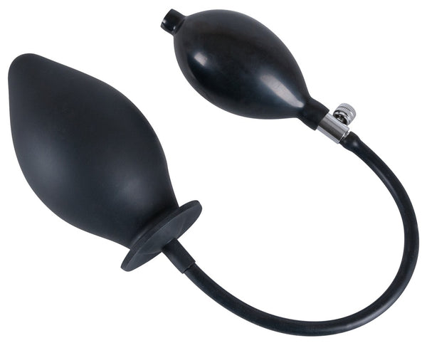 You2Toys trueBlack opblaasbare butt plug - Zwart - You2Toys - SKU: 5209000000