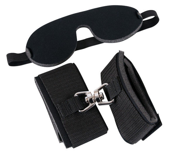 Bad Kitty bondage set met handboeien - Zwart - Bad Kitty - SKU: 5212800000