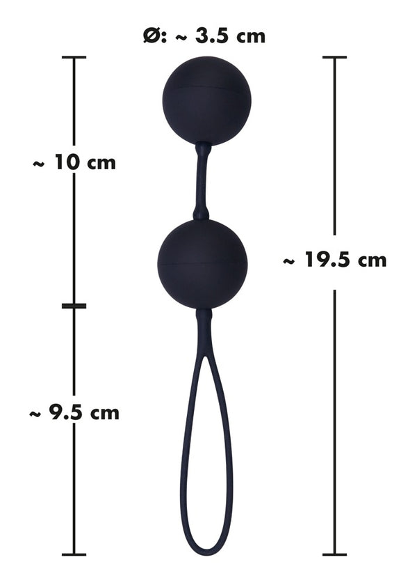Black Velvets Love balls met roterende gewichten - Zwart - Black Velvets - SKU: 5217520000