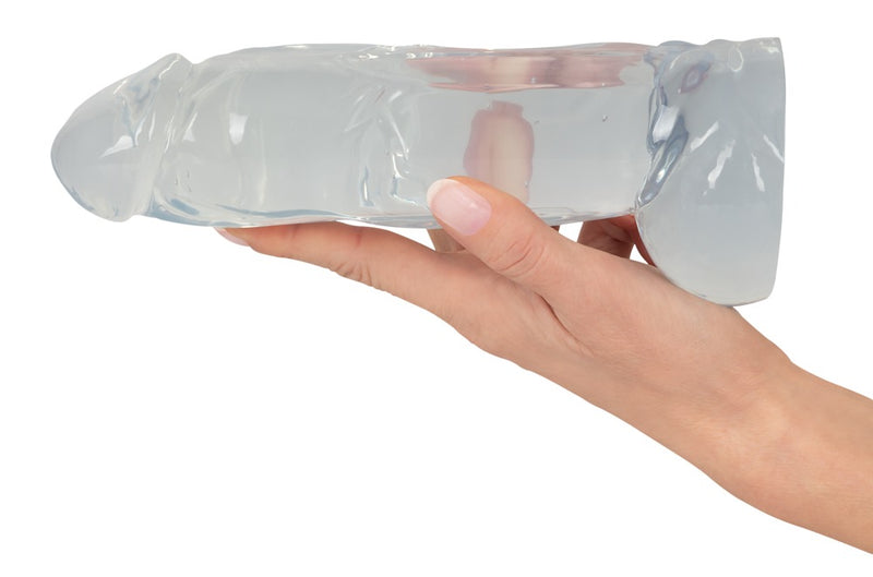 Crystal Duidelijke Dong extra dikke dildo - Transparant