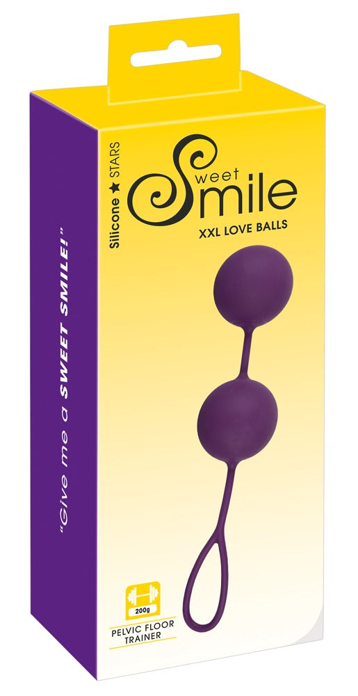 Sweet Smile Liefdesballen XXL met roterende binnenballen - Paars - Sweet Smile - SKU: 5220900000