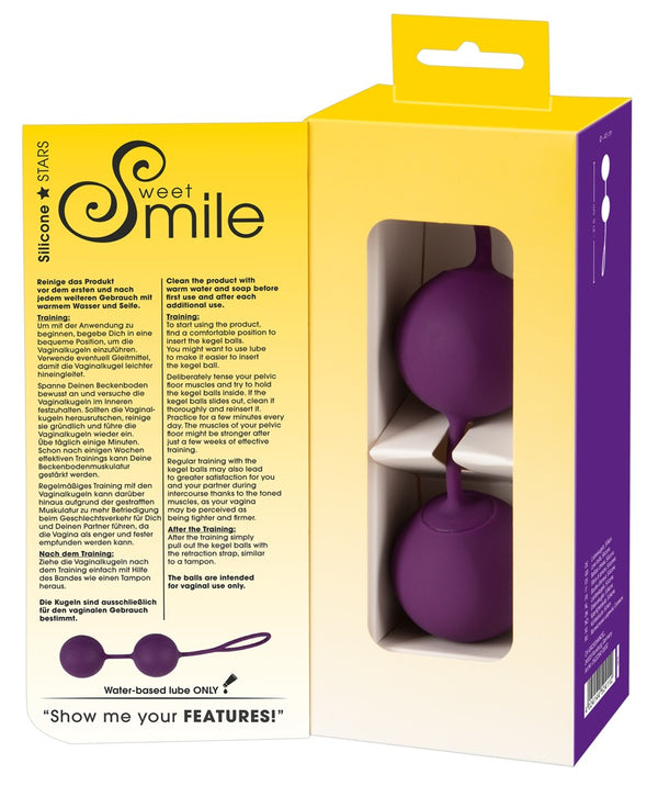 Sweet Smile Liefdesballen XXL met roterende binnenballen - Paars - Sweet Smile - SKU: 5220900000