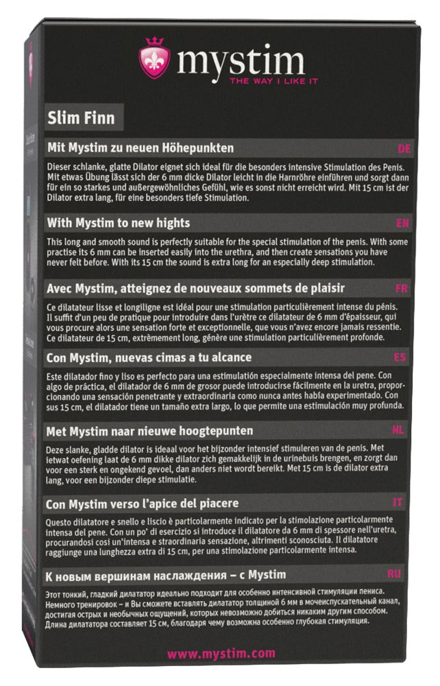 Mystim Dilator urethra met electro-stimulatie - Zilver