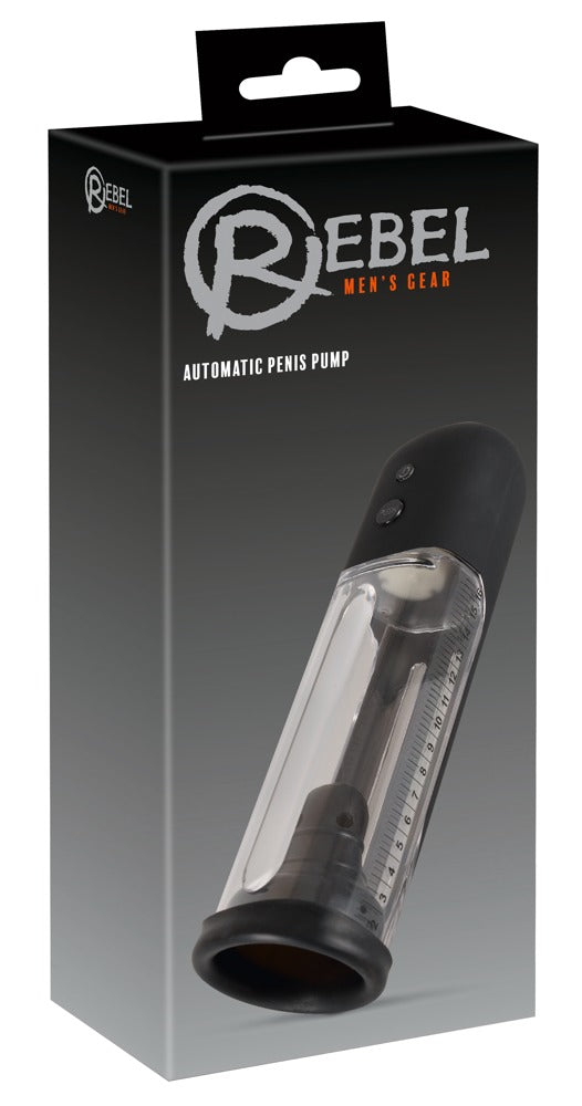 Rebel Penis pomp volautomatisch met zuigfunctie - Zwart - Rebel - SKU: 5226350000