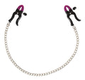Bad Kitty Tepelklemmen met verstelbare ketting - Zwart