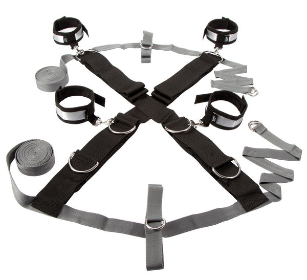 Fifty Shades of Grey kruisvormige bedrestraints - Zwart - Fifty Shades of Grey - SKU: 5231860000
