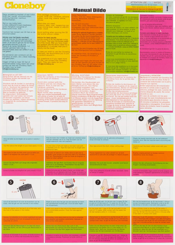 Cloneboy Dildo DIY silicone replica - Huidskleur - Cloneboy - SKU: 5232830000