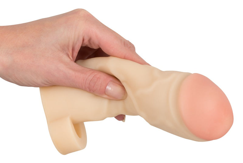 You2Toys Penis sleeve met aderen en balring - Huidskleur
