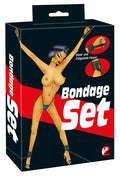 You2Toys Bondage set met 4 verstelbare manchetten - Zwart