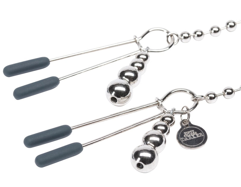 Fifty Shades of Grey tietenketting Tepelketting - Zilver
