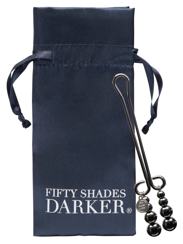 Fifty Shades of Grey clitorisklem met kraaltjes - Zilver