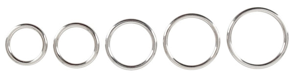 Bad Kitty 5-delige cockringset - Zilver - Bad Kitty - SKU: 5261770000