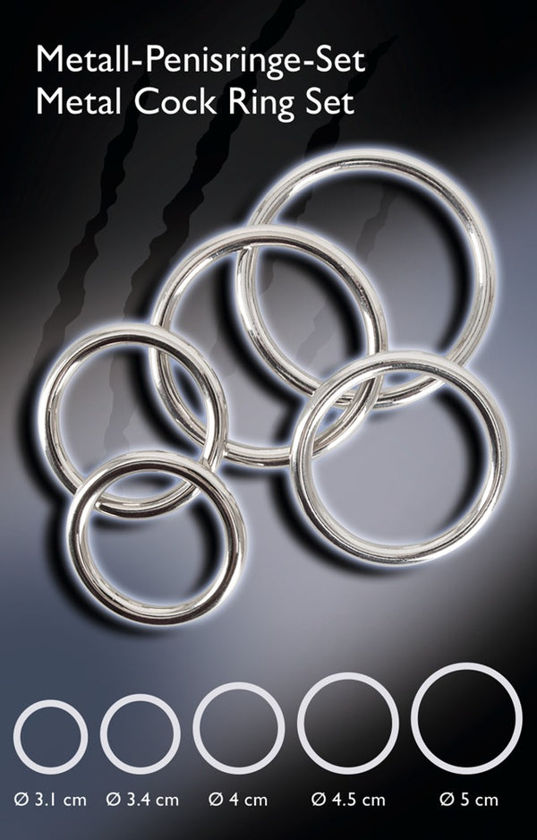Bad Kitty 5-delige cockringset - Zilver - Bad Kitty - SKU: 5261770000