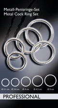 Bad Kitty Cock ring set - Zilver