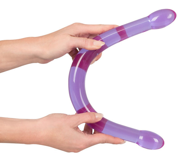 You2Toys Dubbele dildo flexibel met dubbele eikels - Paars - You2Toys - SKU: 5262230000