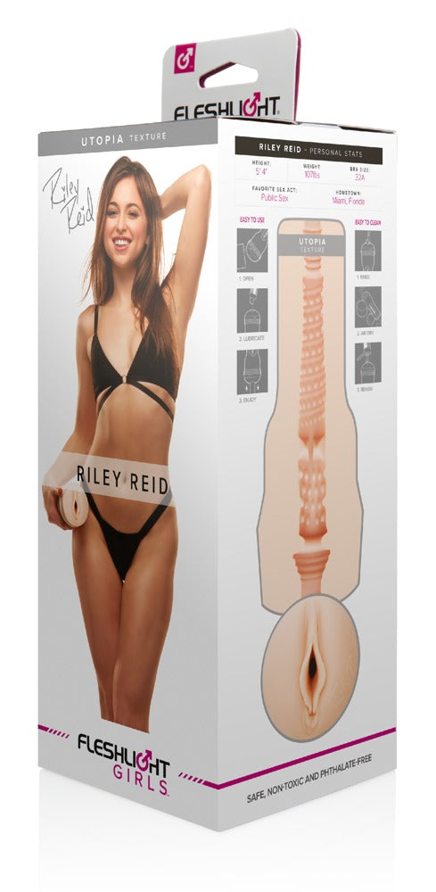 Fleshlight Riley Reid vagina-replica - Huidskleur Licht - Fleshlight - SKU: 5263630000