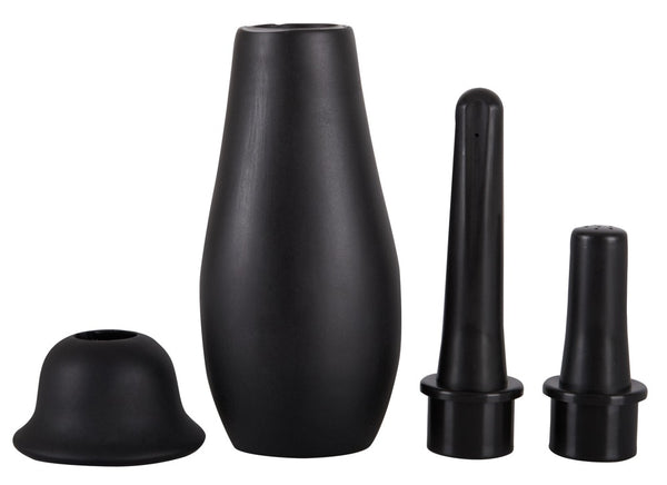 You2Toys Douche met pompbal en 2 spuitkoppen - Zwart - You2Toys - SKU: 5273350000