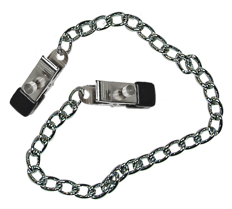 fetish Collection Tietenketting met verstelbare klemmen - Zilver
