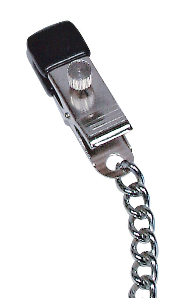 fetish Collection Tietenketting met verstelbare klemmen - Zilver
