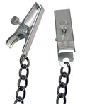 fetish Collection Tietenketting met verstelbare klemmen - Zilver