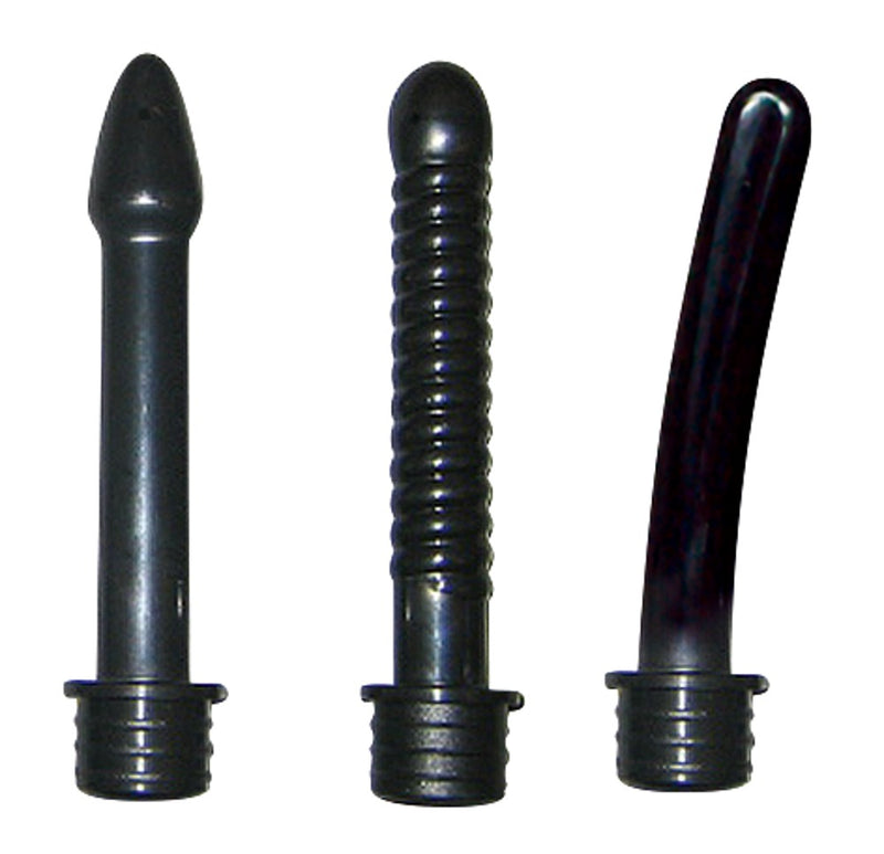 Bad Kitty Intieme douche met 3 opzetstukken - Zwart