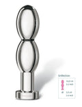 Mystim Dildo bipolair met elektrische pulsen - Zilver