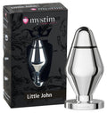 Mystim Butt plug met e-stim en taps toelopend - Zwart