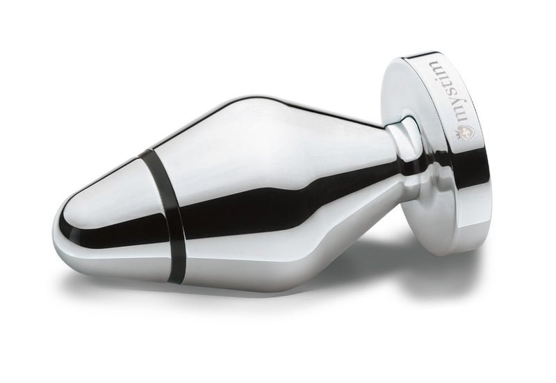 Mystim Butt plug met e-stim en taps toelopend - Zwart