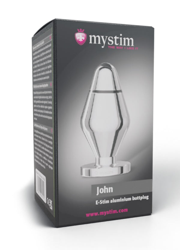 Mystim John butt plug - Zilver - Mystim - SKU: 5289600000