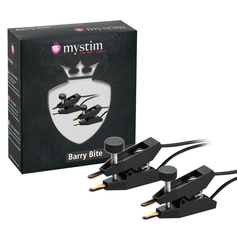 Mystim E-stim klemmen bipolair - Zwart