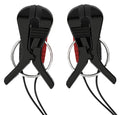 Mystim E-stim klemmen bipolair - Zwart