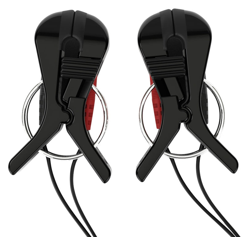 Mystim E-stim klemmen bipolair - Zwart