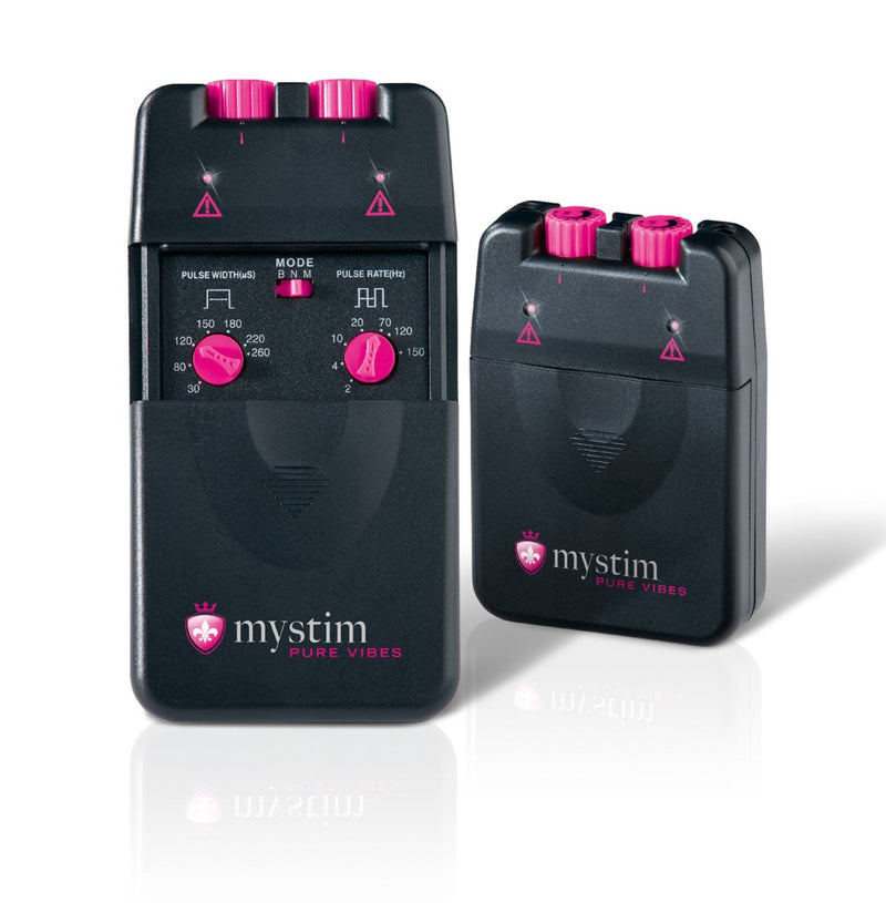 Mystim Elektrostimulator met 2 kanalen - Zwart