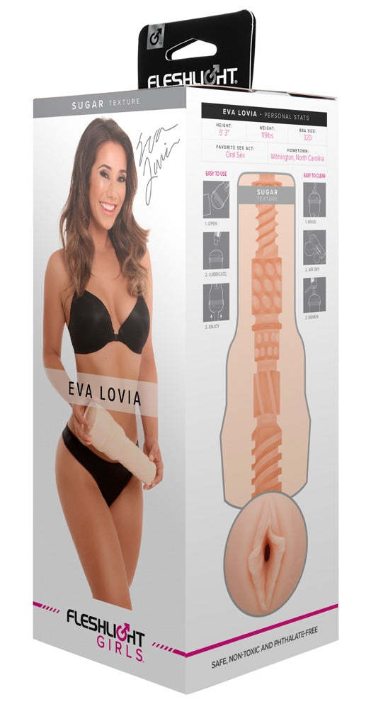 Fleshlight Eva Lovia vagina - Huidskleur Licht - Fleshlight - SKU: 5310220000